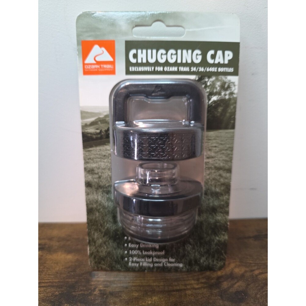 Ozark Trail Chugging Cap Lid Fit 24/36/64 Oz Bottles 100% Leak proof & E-Z Turn